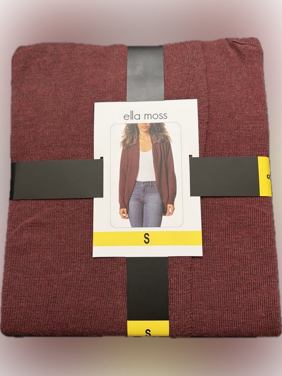 Ella Moss Sweaters - NWT Zinfandel Red Ella Moss Women’s Open-Front Burgundy Sweater Cardigan